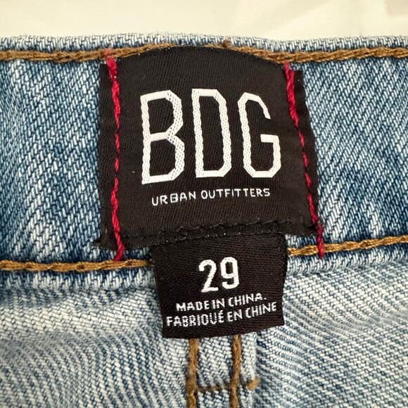 BDG Urban Outfitters Jeans Distress Rip Light High Rise Straight Women Size 29 - Picture 6 of 14